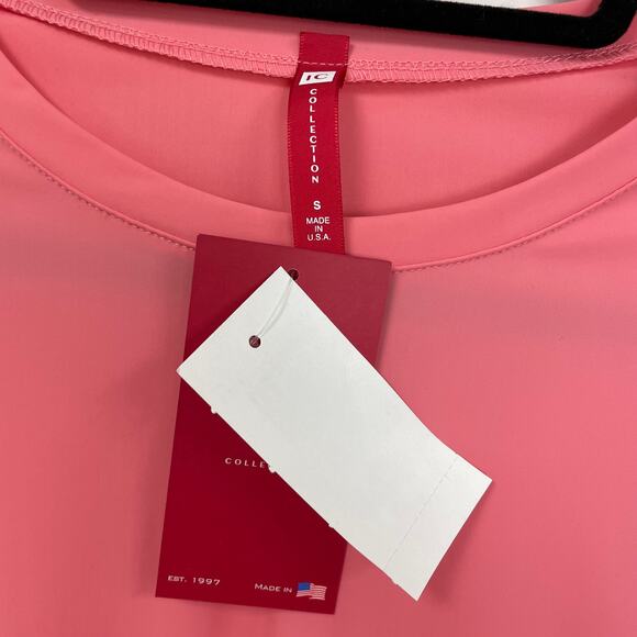NWT IC Collection Long Sleeve Top Coral Small - Picture 5 of 5